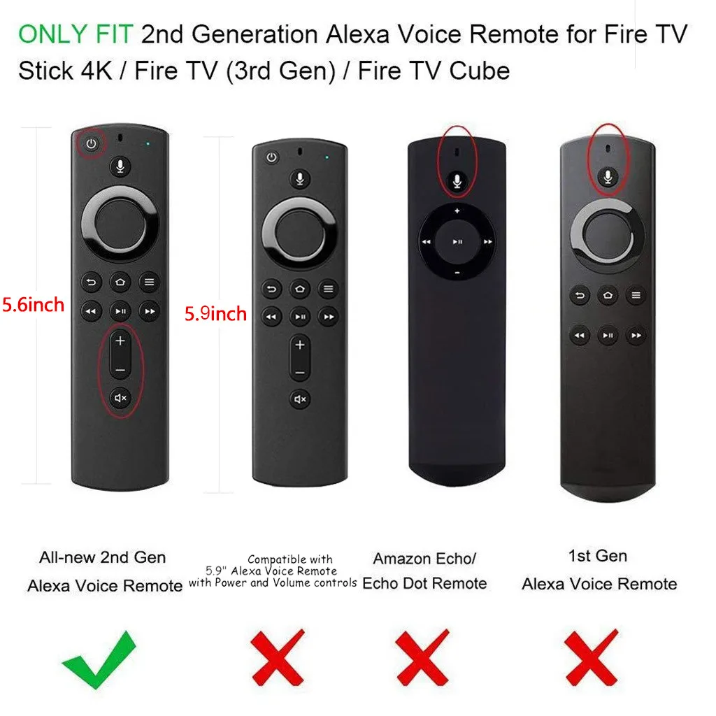 Для Amazon Fire tv Stick 4K tv Stick дистанционный силиконовый чехол защитный чехол