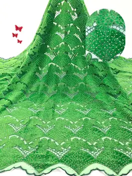 

New Arrival African Lace Fabrics Nigerian Tulle Mesh Lace Fabrics For Wedding Velvet Lace Fabrics With Stones
