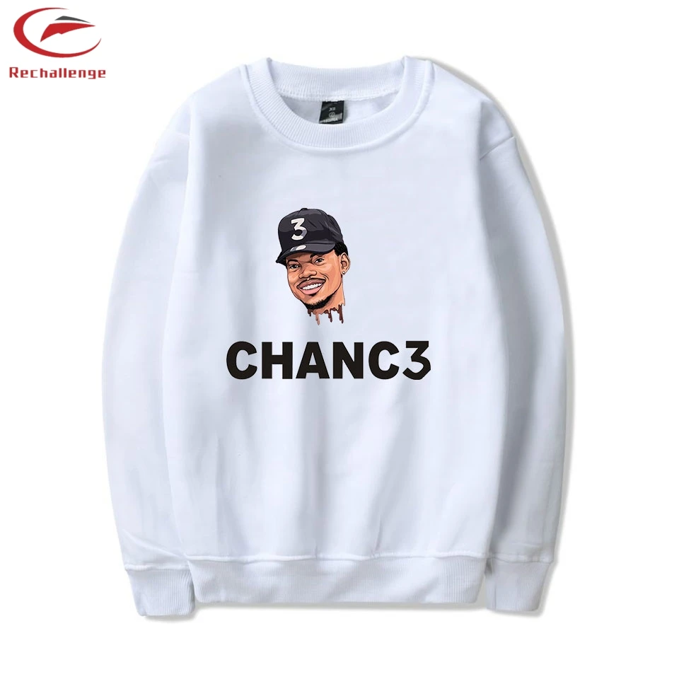 Chance The Rapper Для женщин новые футболки с круглым вырезом с принтом спортивная одежда с воротником Chance The Rapper 2019 Для женщин стильные, с круглым
