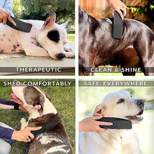 6-in-1 Shedding Grooming Massage Brush Suitable for Horses and Dogs Massage Horsehair Brush Comb Pet Cleaning Tools