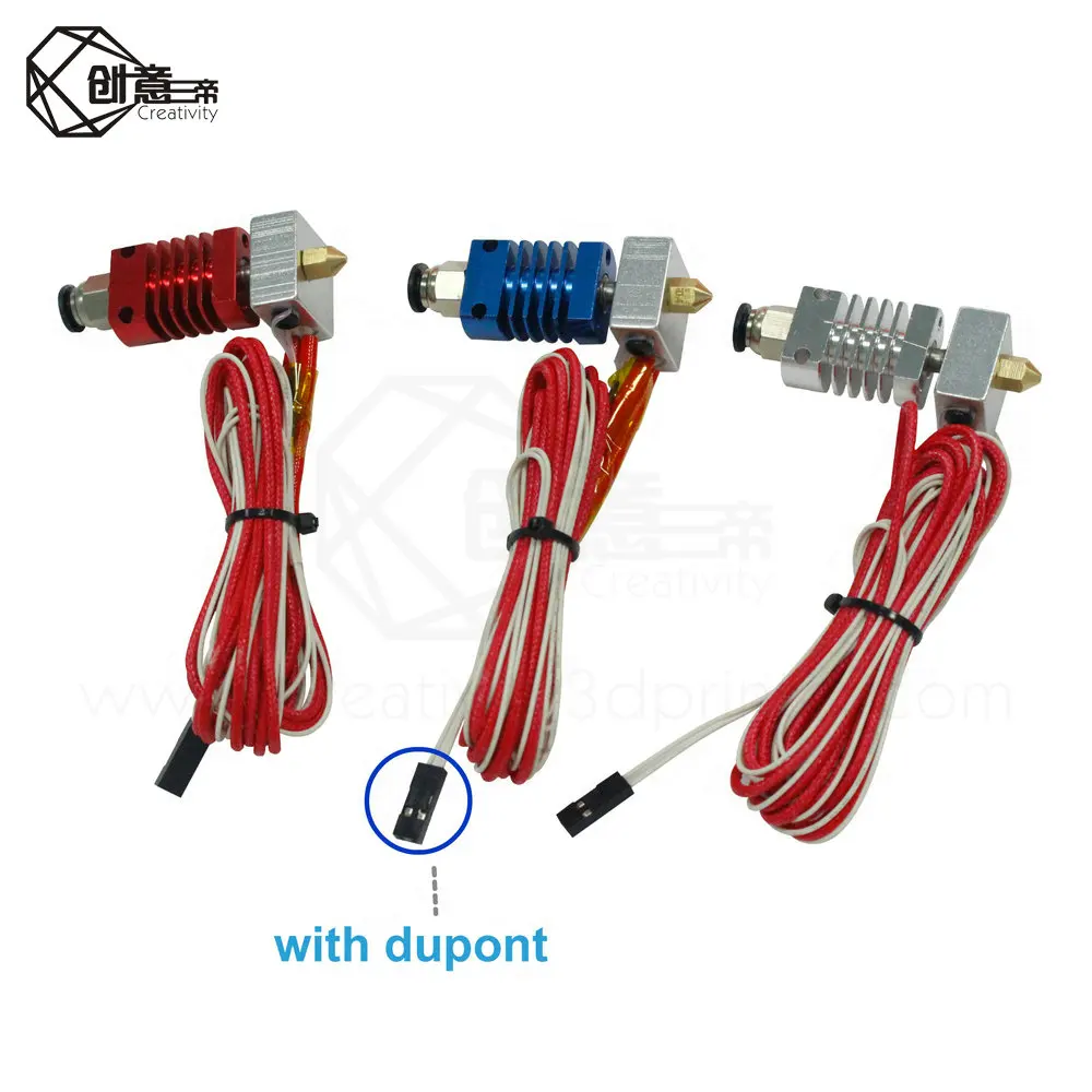 Аксессуары для экструдера комплект J head Hotend CR8 / CR10 1 75 мм 12 В Bowden 0 4 сопла 3D