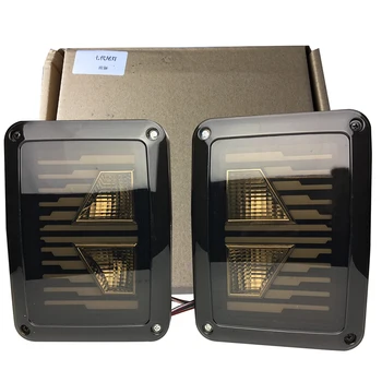 

LED Tail Lights 2007-2017 for Jeep Wrangler JK with Brake Backup Reverse Yellow Arrow Turning Signal Light Tail Lamp Assembly