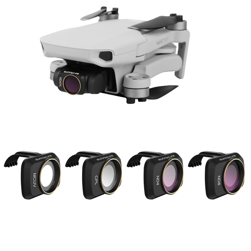 CBFI9257 Для DJI Mavic Mini Drone фильтры защита объектива фильтр MCUV+ CPL+ ND4+ ND8 Полярный фильтр нейтральной плотности для Mavic Mini АКСЕССУАРЫ - Цвет: CBFI9257
