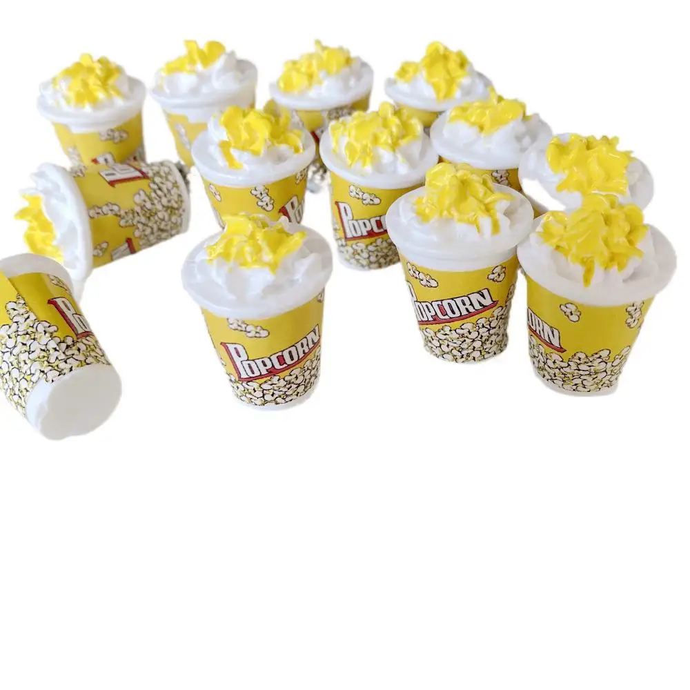 Doll Accessories 5pcs 1/12 Scale Popcorn for BJD Dolls Miniature Dollhouse Food Mini Popcorn Bucket for Dollhouse Decor Kids Toys