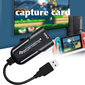

HD Portable Card Adapter Mini Conferencing 1080P 60fps Plug And Play Live Streaming Recording USB To HDMI Game Converter