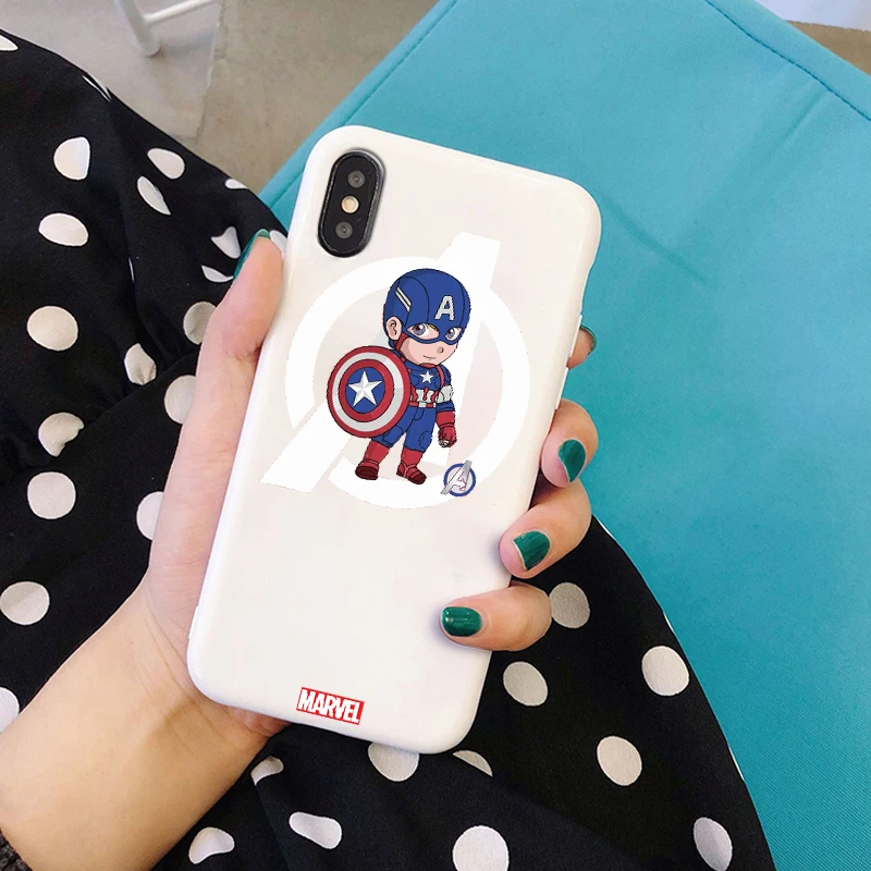 W-5631 Marvel Мстители аниме мягкий силиконовый карамельный цвет чехол для телефона для iPhone X XR XS MAX 6 7 8 plus 6s лучший дизайн корпуса - Цвет: W-5631