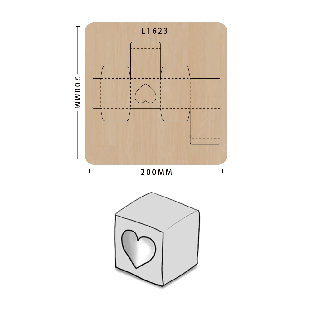 

DIY Gift Box Wooden Cutting Die, Handmade Craft Tools, Scrapbooking Die Cutting