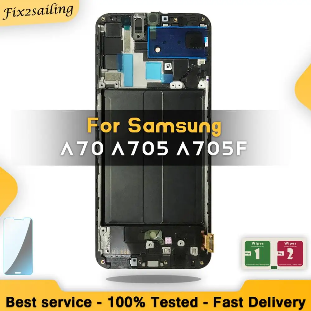 6 7 &quotдля Samsung Galaxy A70 LCD A705 A705F SM-A705F дисплей сенсорный экран дигитайзер в сборе с