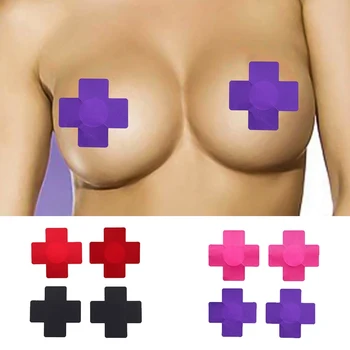 

1Pair Self-Adhesive Cloth Breast Nipple Cover Bra Pad Cross Shape Sexy Women Paste Breast Stickers Women Accessories