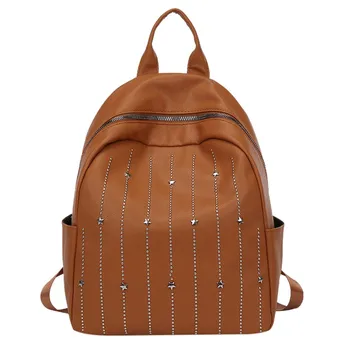 

Simple Retro Zipper Backpack Women Backpack Multifuction Female Travel School Bags Backpack For Teens Mochila Feminina #LR3