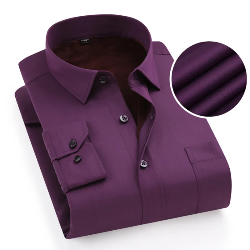 Мужские однобортные повседневные рубашки с длинным рукавом Camisa, фланелевые дышащие с добавлением шерсти, теплая ткань с принтом, Высококачественная зимняя одежда