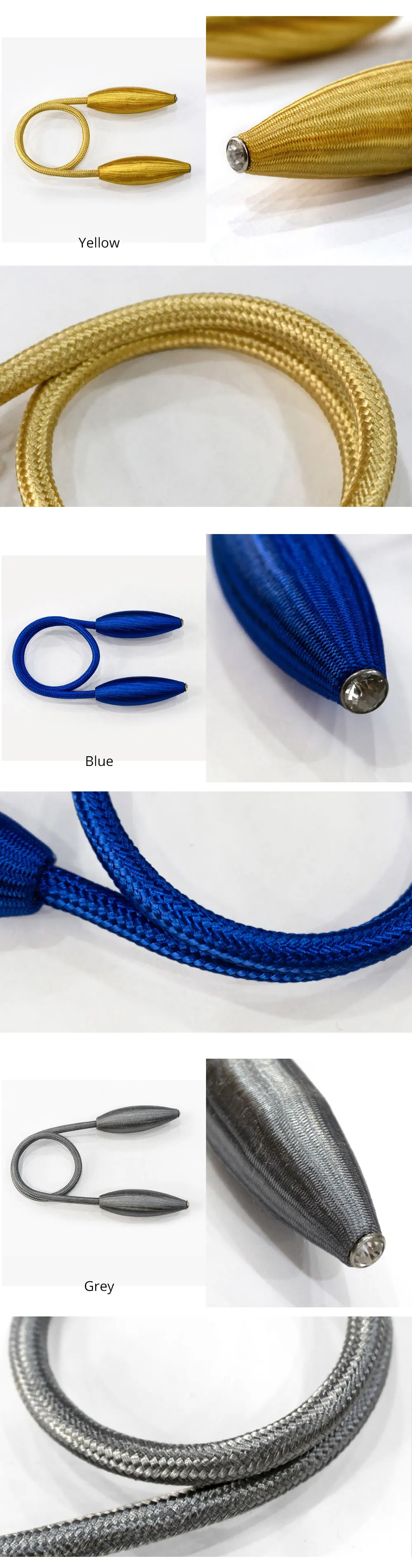 BD004_NAPEARL 1 Piece Curtain Tieback Living Room Window Curtains Adjust Cord Modern All Match Home Decor Accessories Drops Tie Up (3)