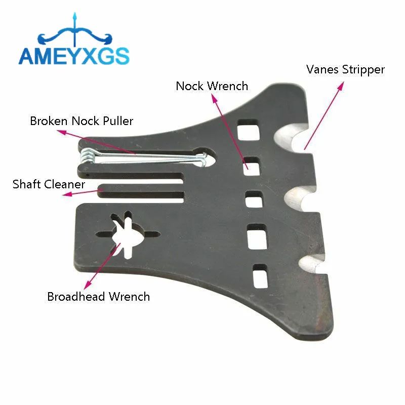 

1pc Archery Arrows Tool Multifunction Shaft Fletching Glue Remover Nock Puller Kit 5 in 1 Equipment Arrow Hunting Accessories
