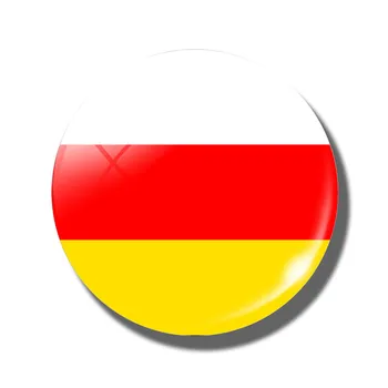 

The Republic of South Ossetia Flag Souvenirs Magnetic Sticker Glass Cabochon Crystal Fridge Magnets for Refrigerators Decor