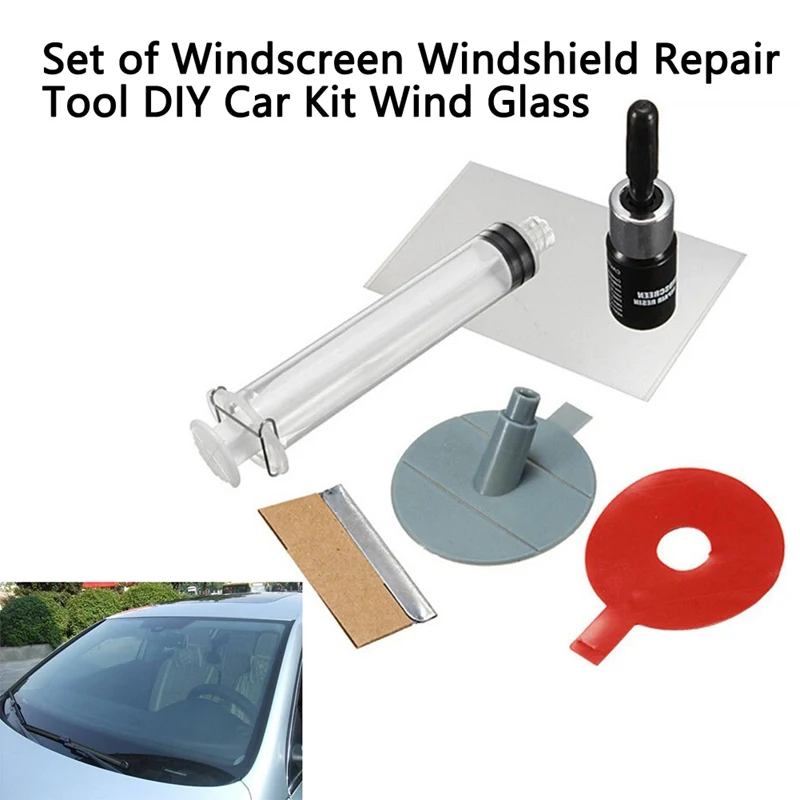 Auto glass repair front windshield window crack crack scratch crack repair liquid reducing agent glue tool
