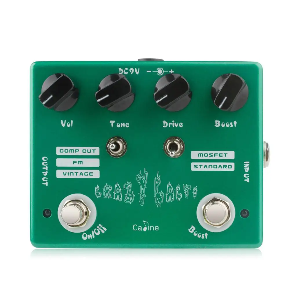 

CP-20 Crazy Cacti Overdrive Metal Guitar Effects Guitar Stompbox Distortion Mode Pedal String Instrument for Beginner Musician