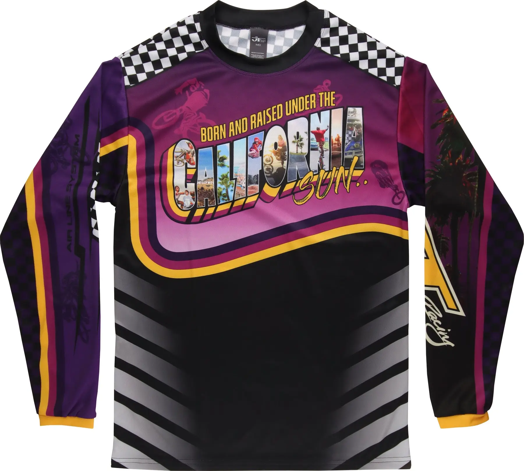 Maillot Vtt homme manche longue noir et rouge | AgilityMax - DESTOCKAG