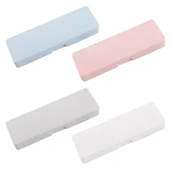

Simple Transparent Pencil Case Frosted Plastic Pen Storage Box Stationery School