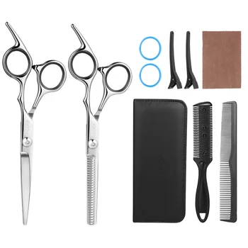 

8PCS Ergonomic Stainless Steel Rustproof Haircut Tools for Barber