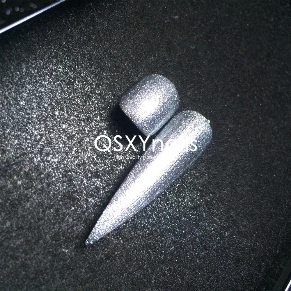 1g High Quality Black Silver Powder Chrome Mirror Powder Pigment