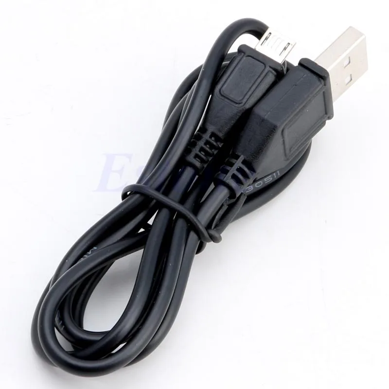 1 PC 1M Black USB 2.0 A Male to Micro B Male Data Sync Charger Adapter Cable For LG Samsung