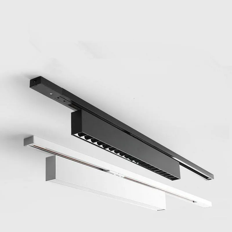 10W 20W 30W 40W 4Wire 3Phase LED Rail Lamp Aluminum Track Light 110V 220V Linear Flood Light Home Shop Stores 2