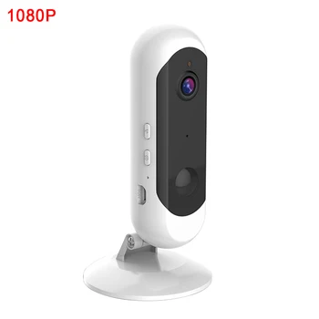 

IP Camera Remote Monitor Adjustable Bracket Home Security Infrared HD WIFI TF Card PIR Rechargeable Wireless Webcam Wide Angle
