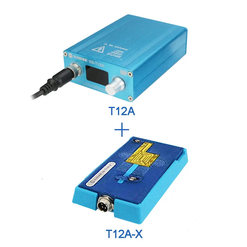 T12A and T12A X SS-T12A нагревательная станция для IPhone 6 7 8 X XS MAX Материнская плата Процессор паяльная станция с различными материнскими платами нагревательный паз - Цвет: T12A and T12A X
