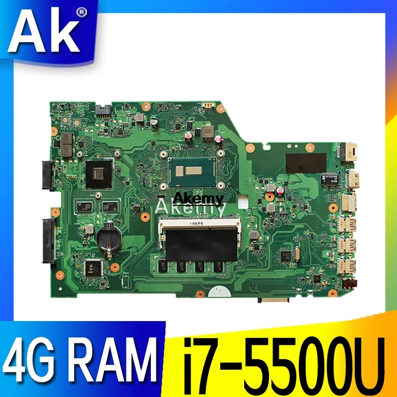  X751LJ X751LB motherboard For ASUS X751L K751L K751LD R752L X751LN X751LD i7-5500U 4GB CPU Laptop m