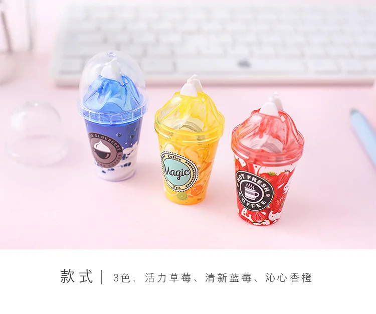 

Ellen Brook 1 Piece Cute Kawaii Cartoom Candy Milk Tea Cup Ice Cream Correction Tape Stationery Office School Supplies