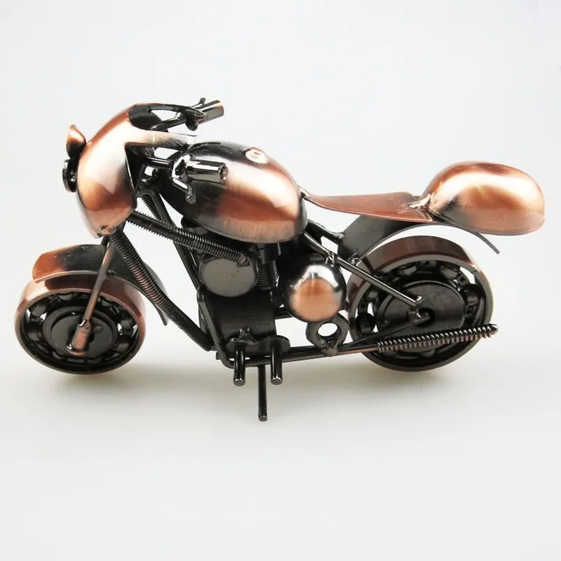 Персональная модель мотоцикла железная, ручной работы ремесла Ретро украшение дома креативный практичный подарок на день рождения
