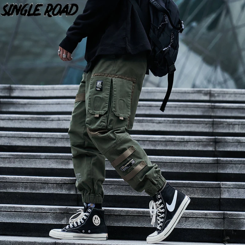 Pantaloni Cargo da uomo Single Road uomo moda 2022 tasche laterali pantaloni  Hip Hop Techwear pantaloni da uomo giapponesi Streetwear pantaloni uomo|Pantaloni  cargo| - AliExpress