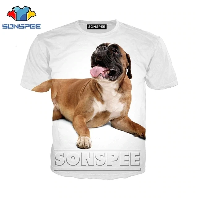 SONSPEE, 3d принт, футболка для мужчин и женщин, homme, боксер, собака, модная футболка, Harajuku, короткий рукав, футболки, Забавные футболки, homme, футболка, XK130b - Цвет: 3