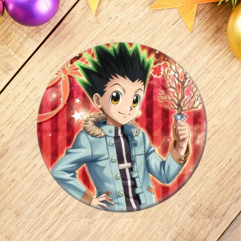1 шт. аниме Hunter X Значки для косплея брошь коллекция значков сумки Killua Zoldyck Kurapika