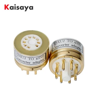 

1PC Convert Vacuum Tube Socket Tube Seat 9pin to 8pin 12AX7 ECC83 12AU7 ECC82 to 6SN7 6SL7 6N8P 6N9P HiFi Tube AMP G1031