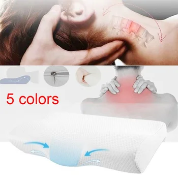 

Memory Foam Pillow For Sleep Cervical Pillows Butterfly Shaped Memory Pillows Relax The Cervical Spine Adult Slow Rebound