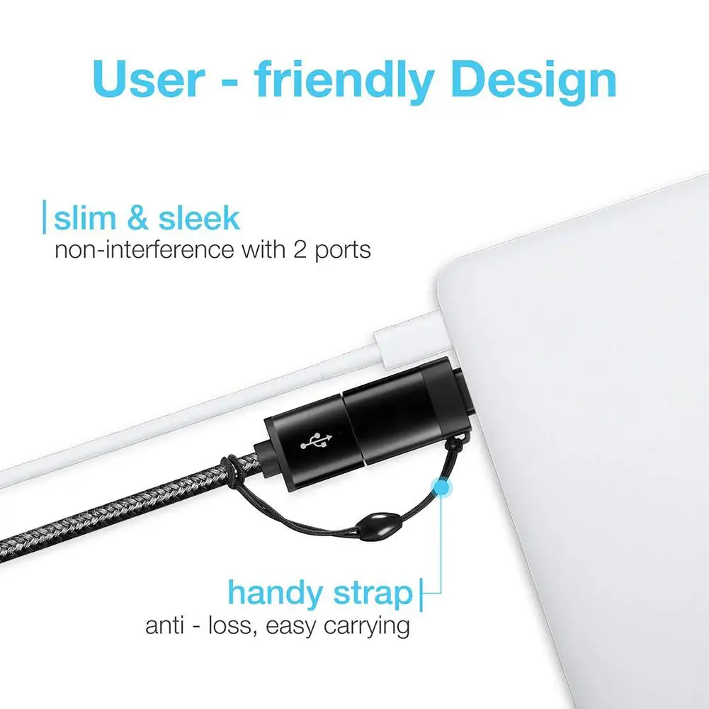 Адаптер USB C type C адаптер USB 3,0 OTG алюминиевый конвертер сплавов с брелоком для телефона адаптер для передачи аксессуаров