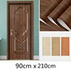 Wood Grain Door Sticker Waterproof Adhesive Wallpaper Wooden Door Renovation Cabinet Furniture Home Decor DIY Wall Mural Decals ► Photo 3/5