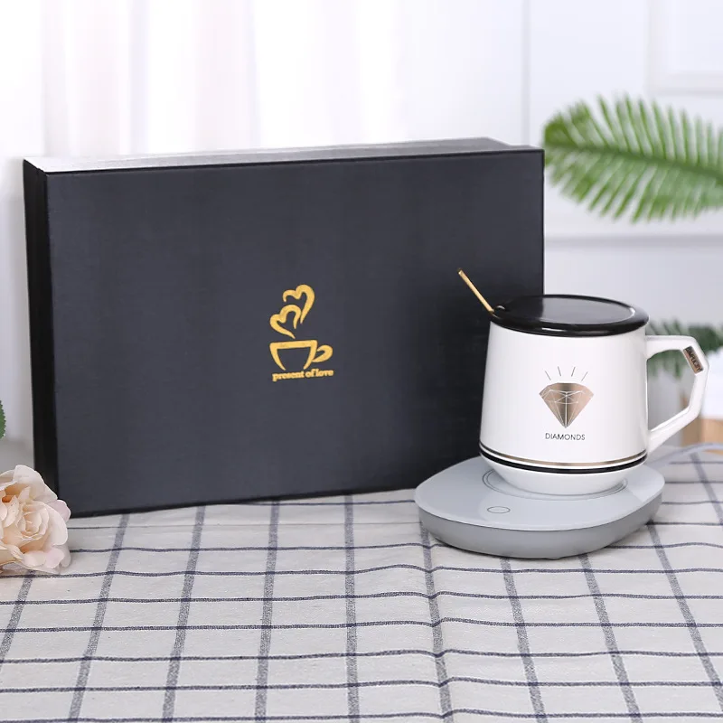 20. Gift set Термостатическая чашка 55 градусов креативная изоляционная керамическая чашка с подогревом теплая чашка практичный подарок чашка для воды кофейная кружка дорожная кружка - Цвет: 20. Gift set