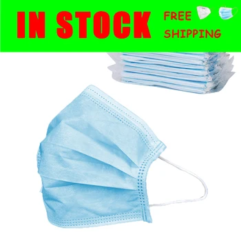 

Disposable Safety Elastic Face Mask For Germ Protection Mouth Respirator 3 Layer Mask Non Woven