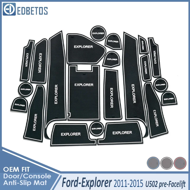 Противоскользящий коврик для Ford Explorer 2011 2012 2013 MK5 U502 предрестайлинг аксессуары затворный слот подставка анти-грязные дверь