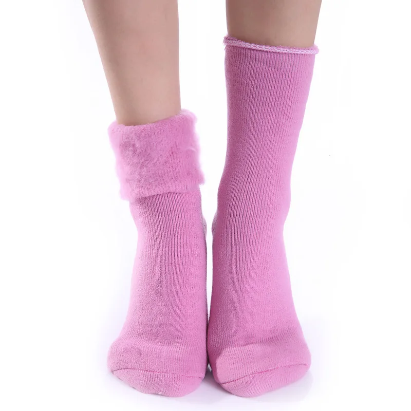 winter socks fur fur women's short socks warm cotton christmas socks short fashion streetwear harajuku style calzini natale