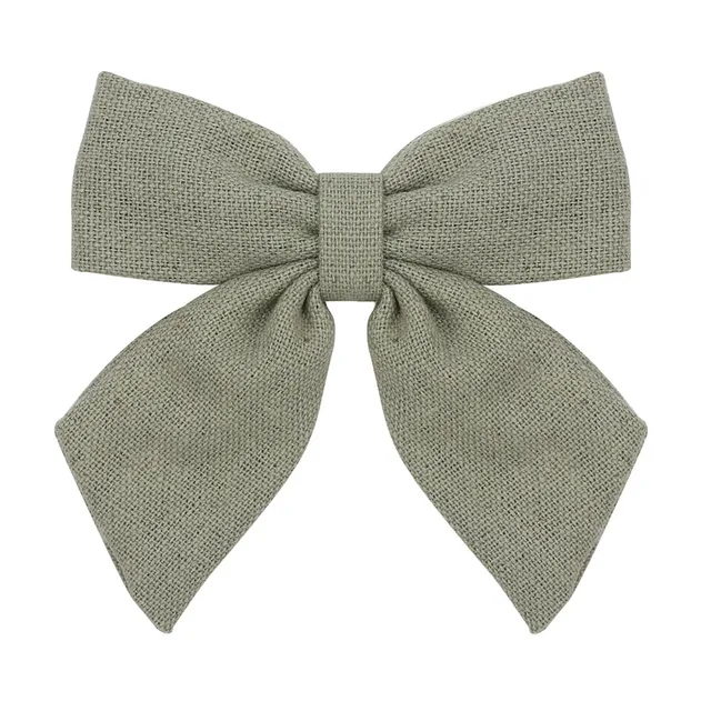 2021 New Solid Cotton Hiar Bows With Clip For Baby Girls Hair Clips Barrettes Hairpins Hair Accessories Kid Handmade заколки 1 PCS