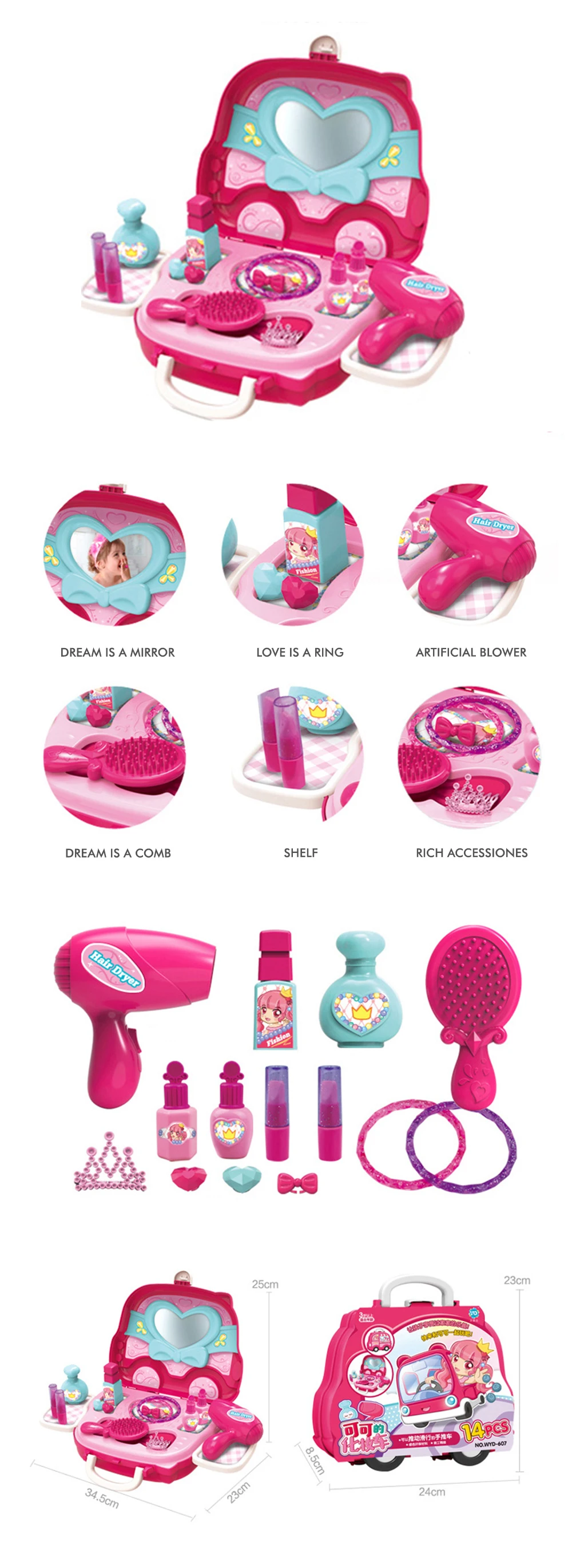 Игрушки для девочек принцесса детский макияж ролевые игры Trousse Maquillaje Femme Maquillaje niuna Princesas Игрушки для девочек Maquillage Enfant