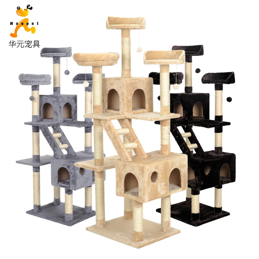 

Cat Climbing Frame Cat Nest Cat Climber Solid Wood Sisal Cat Tree Large Luxury Cat Scratch Trees Scratching Pole Climbing Trees