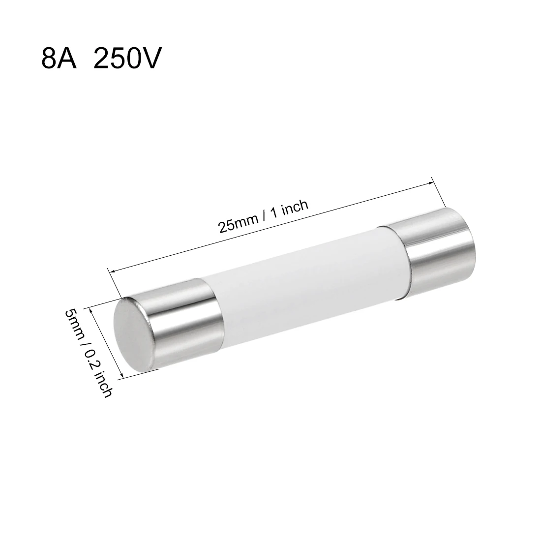 Uxcell автомобильный Картридж Предохранители 250V 5x25mm быстрая замена для автомобиля стерео аудио сигнализация усилитель керамический