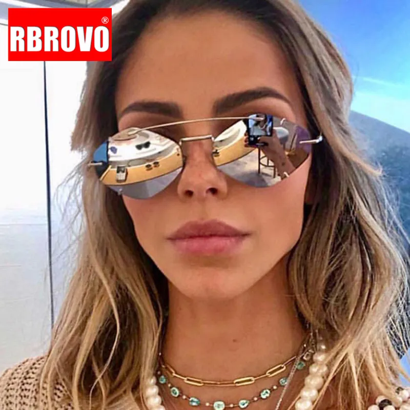 Солнечные очки RBROVO в стиле стимпанк для мужчин и женщин роскошные брендовые