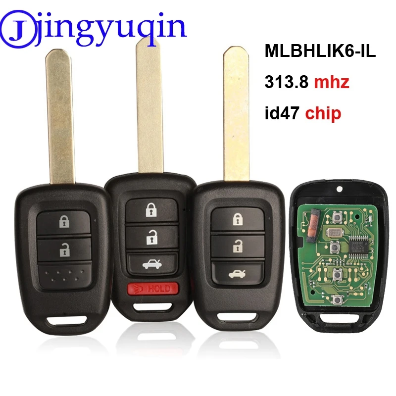 Jingyuqin брелок для автомобильного ключа 313 8 МГц id47 БЕСКЛЮЧЕВОЙ пульт