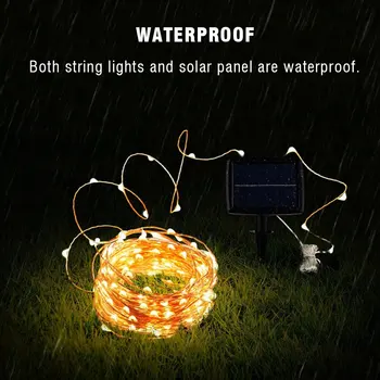 

LED Solar String Fairy Light Christmas Lights 10M 5M 50 100 LED Copper Wire Xmas Wedding Party Decor Lamp