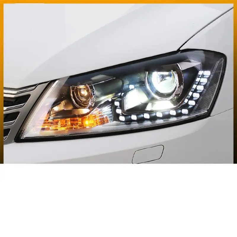 Автомобильные аксессуары Drl Neblineros Para Автомобильные фары светодиодные фары в сборе 12 13 14 15 для Volkswagen Magotan